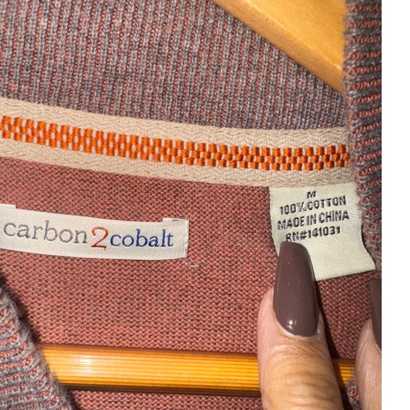 Carbon 2 Cobalt men's brown sweater size medium. - Picture 3 of 5